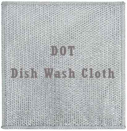 Multipurpose Wire Dishwashing Rags for Wet and Dry Stainless Steel Scrubber Non-Scratch Wire Dishcloth for Washing Dishes Sinks Counters Easy Rinsing Machine Washable